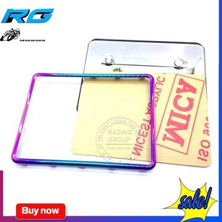 Khung Biển Số Loại 1 Titan - Vàng - 7 Màu - Full Bộ Cả Mica Và Viền Màu