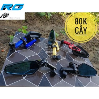 Gương Xe Máy Thời Trang - Kính Chiếu Hậu Xe Máy Kiểu CRG Gắn Chân Gương Có Đủ Ốc Và Lục Giác