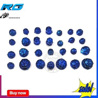 Chụp Ốc Trang Trí Xe Máy ( Màu Xanh Dương)