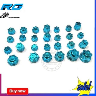 Chụp Ốc Trang Trí Xe Máy ( Màu Xanh Dương)