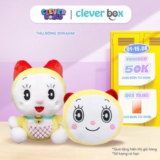 Thú bông Doraemi size S Clever Box- Gấu bông chính hãng hoạt hình doraemon, nobita, xuka