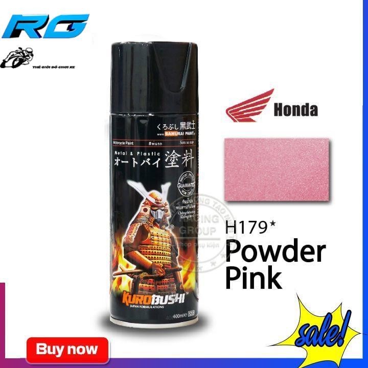 Sơn Xe Máy SAMURAI H179 Màu Hồng Phấn - 400ML
