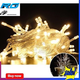 Dây Đèn Led Trang Trí Cây Thông Noel 8m Màu Vàng Không Chớp