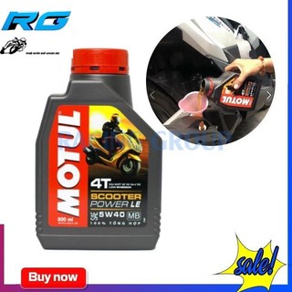 Nhớt Máy Motul Scooter Power Le 5W40 0.8L - Nhớt Pháp Chính Hãng Dùng Cho Xe Ga