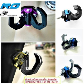 Móc Treo Đồ Xe Máy Nhện 2 Móc Xoay 180 Độ Trên Xe Máy CR7 Móc Nhôm Chắc Chắn Móc Treo Xoay Linh Động
