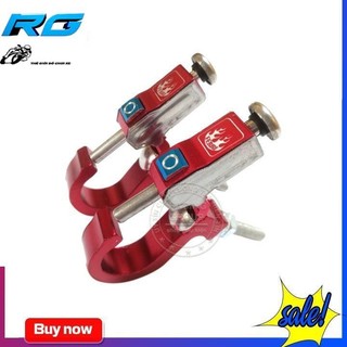 Móc Treo Đồ Nhôm Có Nút Bấm Gắn 2 Bên Hông Xe Máy ( Màu Đỏ )