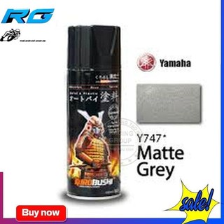 Sơn xe máy samurai màu xám nhám/xám mờ y747