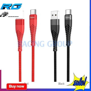 Cáp sạc nhanh 3.0a hoco ud02 - cổng type-c - kiểu dây dù chắc chắn