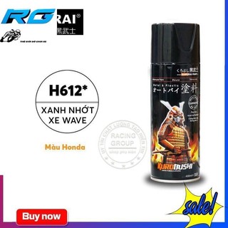Sơn Xịt Samurai H612 Màu Xanh Nhớt Wave Honda - Sơn Chính Hãng