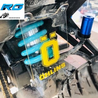 Mika Che Phuộc Exciter 150 Winner Winner X 4Ly Mica Che Phuộc Dầy 4Ly Chữ Ohlin Vàng Bán Kèm Ốc Gr5