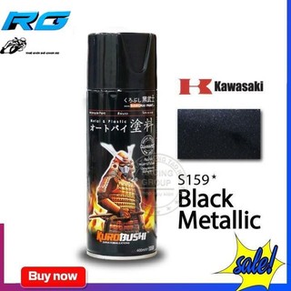 Sơn samurai k159* sơn xe máy cao cấp màu đen kim loại