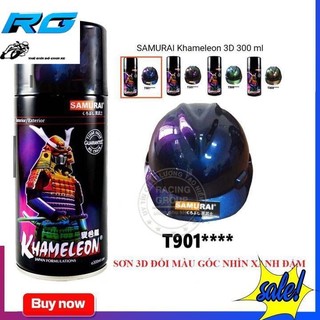 SơnSamurai Paint K6 - T901 Màu 3D Xanh Ánh Tím Đổi Màu Theo Góc Nhìn