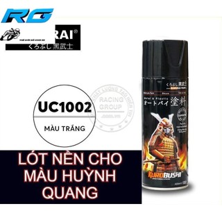 Sơn xịt samurai sơn nền trắng cho màu huỳnh quang - mã uc1002