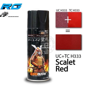 Sơn samurai uch333 và samurai tch333 màu đỏ tươi - hệ thống sơn màu 2 lớp