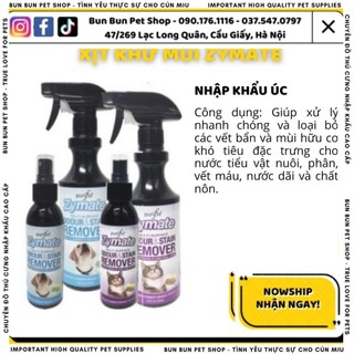 Xịt khử mùi và tẩy vết bẩn cho chó mèo Purifie Zymate 120ml, 500ml