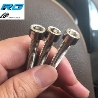 Ốc 8li40, Ốc 6ly40 Inox 201 Đầu Trụ Pát Tăng Sên Âm, Che Két Nước