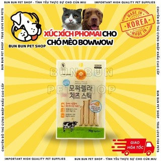 70g xúc xích phômai cheddar cho chó mèo bowwow