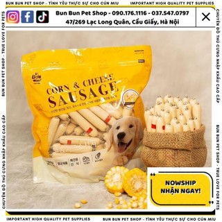 Gói 80 cây Xúc xích bắp và xúc xích việt quất BOWWOW cho chó mèo