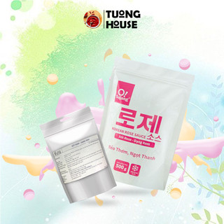 Sốt Kem Rose Sannadle Hàn Quốc - Túi200g/500g (mì sốt kem, bánh gạo sốt kem)