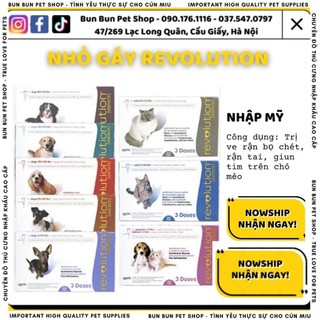 Nhỏ gáy Revolution đuổi sạch ve rận, bọ ché cho chó mèo