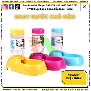 Khay ăn và uống nước bán tự động cho Pet ( Chó, mèo) MPD-02, Máng ăn uống, bát ăn cho chó mèo