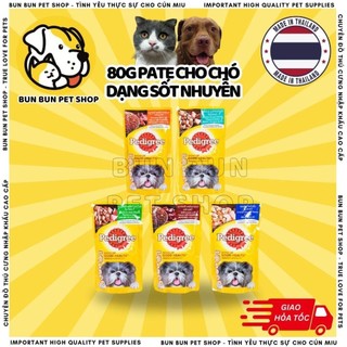 80gr pate cho chó pedigree - pate chó dạng sốt nhuyễn