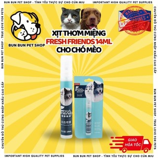 Xịt thơm miệng cho cún miu chó mèo Fresh Friends 14ml