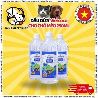 Dầu dừa cho chó mèo 250ml - Dầu dừa cho chó mèo 1L