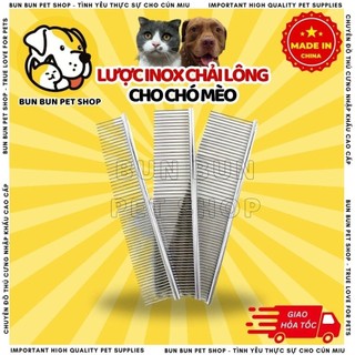 Lược inox chải lông cho chó mèo