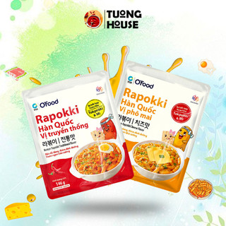 Bánh gạo và mì Rapokki Hàn Quốc O'food gói 146g, sự kết hợp của ramen và tokbokki