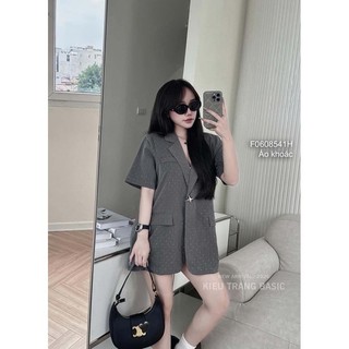 Áo khoác vest tay ngắn nữ đính đá | pinkshop 1990