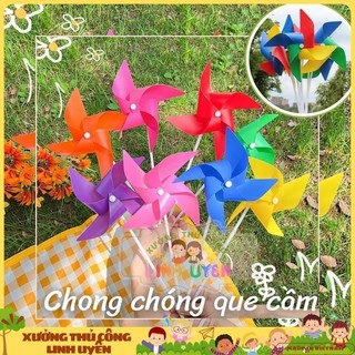 Chong chóng nhựa cầm tay - Chong chóng que cầm