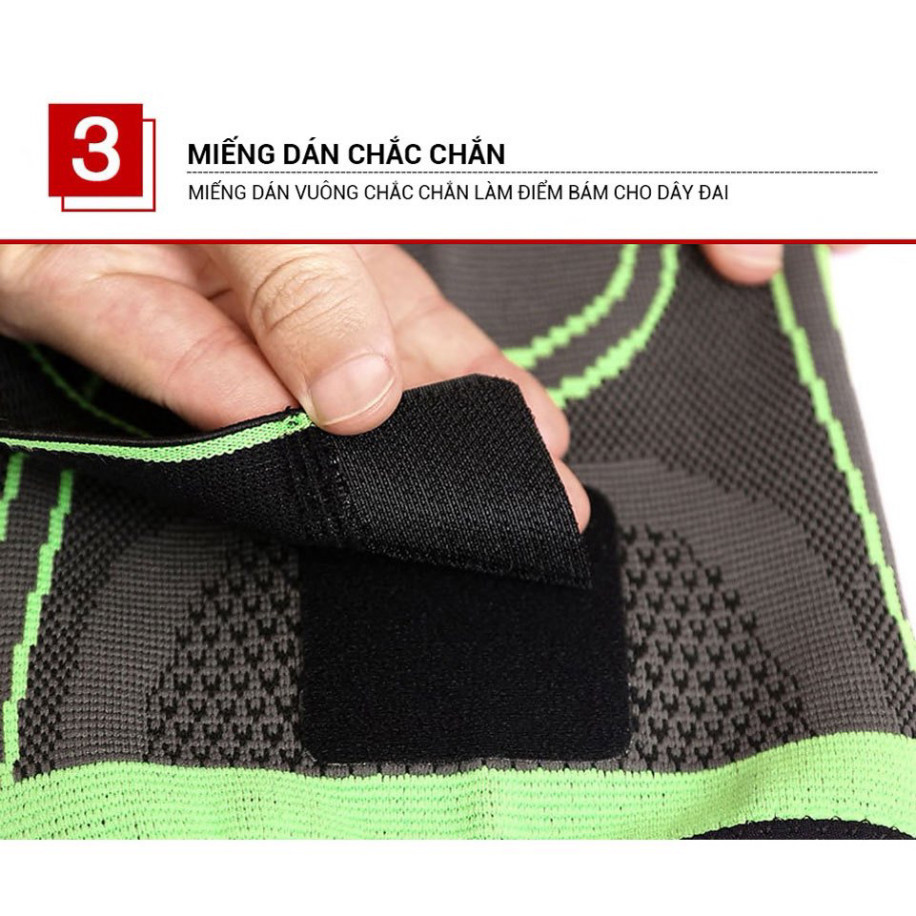 Bó gối thể thao Aolikes 7720 Bó gối đá bóng thể thao  Xỏ gối co giãn 4 chiều quấn bảo vệ gối cksn11