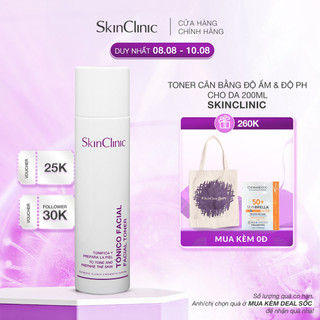Toner SkinClinic Facial Toner 200ml - Cân Bằng Độ Ẩm Và Độ pH
