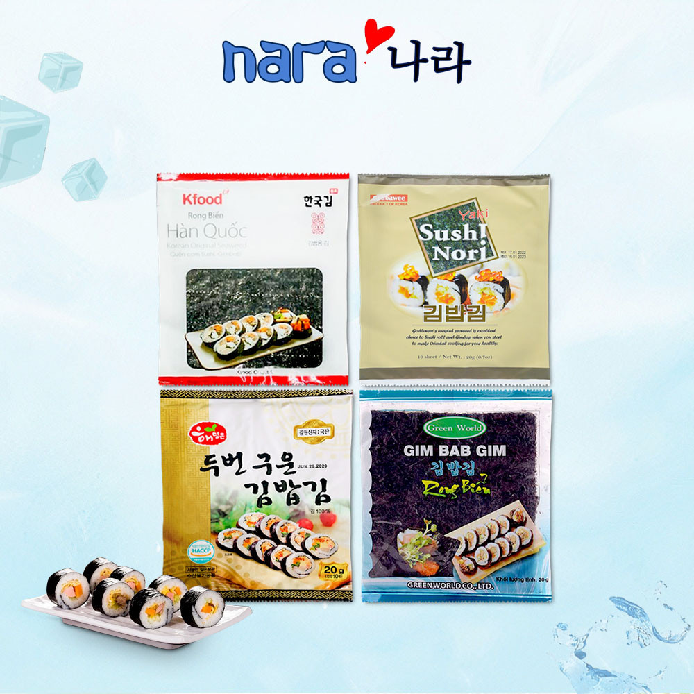 Rong Biển Cuộn Cơm Hàn Quốc bịch 20gr (10 Miếng / Gói)