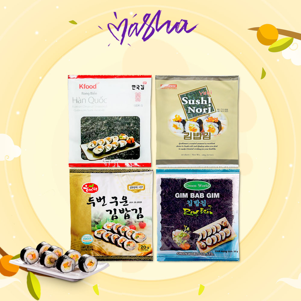 Rong Biển Cuộn Cơm Hàn Quốc bịch 20gr (10 Miếng / Gói)