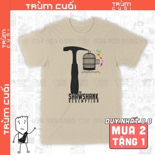 Áo thun the shawshank redemption - movie unisex trùm cuối cine, cotton 100% 2 màu nam nữ 0128