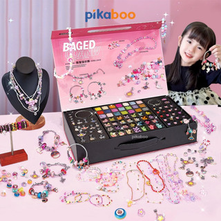  Hộp trang sức xâu vòng tay 3800CT cho bé  hạt vòng đa sắc và kiểu dáng để bé sáng tạo thiết kế hộp sang trọng 