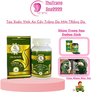 Tảo xoắn Vĩnh An Hộp Cốm Tảo xoắn | Vĩnh An cấy Nano Trắng Da Mờ Thâm, Tảo Cốm 1Hộp 100g