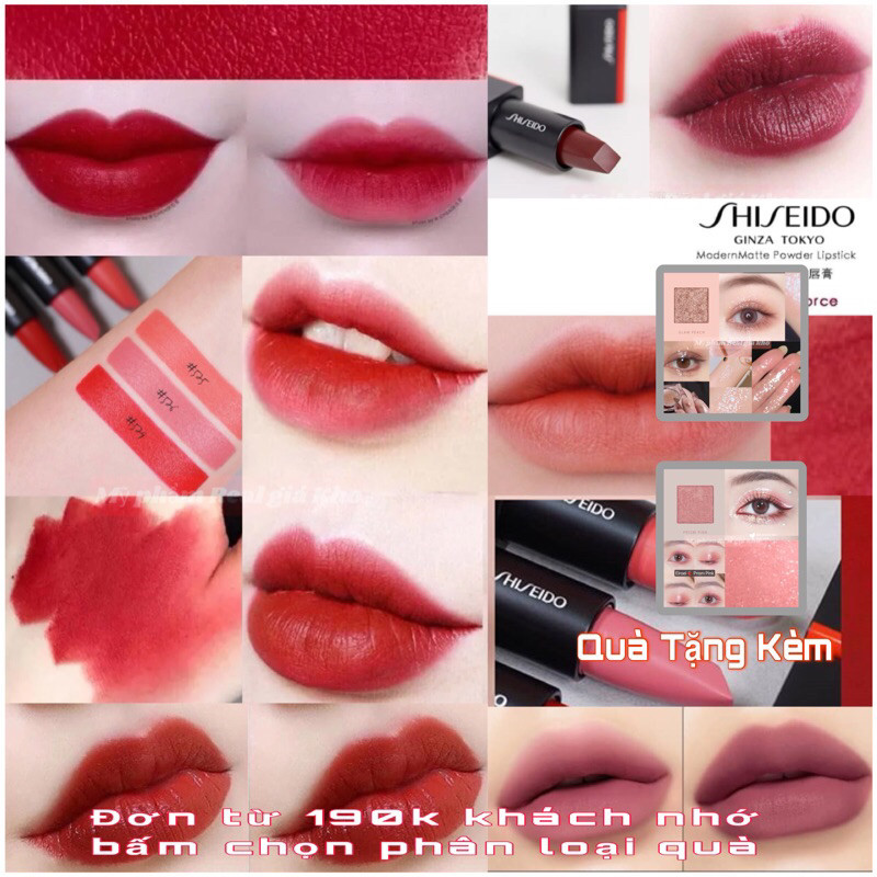 (Gift Size) Son thỏi lì Shiseido Mềm mịn mướt