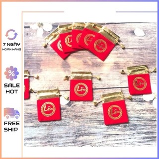 Combo sỉ 100 túi gấm nhung chữ lộc - tmt collection - sp005125
