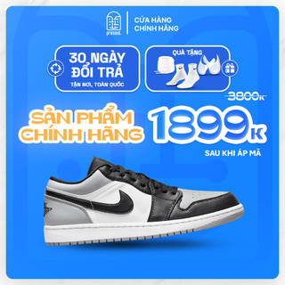 Giày Air Jordan 1 Low Shadow Toe chính hãng cho nam nữ, JD1 Low Shadow Toe real fullbox Present Original Sneaker