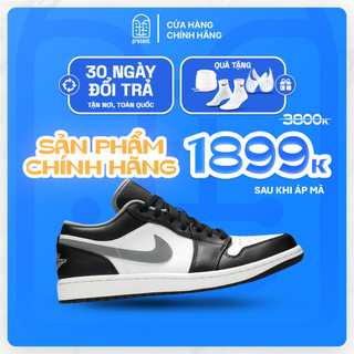 Giày Air Jordan 1 Low Smoke Grey V3 chính hãng cho nam nữ, JD1 Low Smoke Grey V3 real fullbox Present Original Sneaker