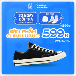 Giày Converse chuck 1970s thấo cổ màu đen, converse 1970s real fullbox Present Original Sneakers