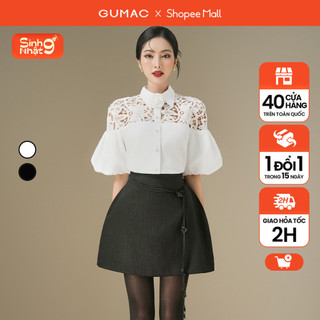 Chân váy a dây thắt đính hoa thời trang gumac ve06049