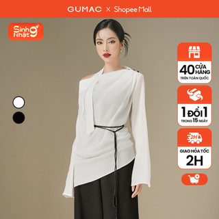 Sơ mi xếp ly vai thời trang gumac ae06058