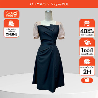 Đầm a phối tơ thời trang gumac lde0701