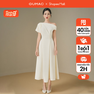 Đầm lệch vai thời trang gumac de06028