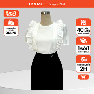 Áo kiểu phối bèo vai thời trang gumac lae0725
