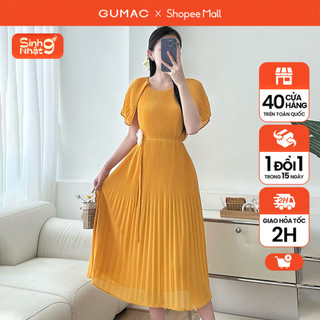 Đầm suông dập ly thời trang gumac de04064